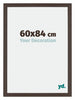Mura MDF Photo Frame 60x84cm Oak Dark Front Size | Yourdecoration.com