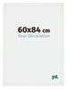 Mura MDF Photo Frame 60x84cm White Wiped Front Size | Yourdecoration.com