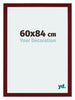 Mura MDF Photo Frame 60x84cm Winered Wiped Front Size | Yourdecoration.com