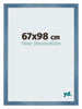 Mura MDF Photo Frame 67x98cm Clear Blue Swept Front Size | Yourdecoration.com