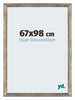 Mura MDF Photo Frame 67x98cm Metal Vintage Front Size | Yourdecoration.com