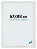 Mura MDF Photo Frame 67x98cm Silver Shiny Vintage Front Size | Yourdecoration.com