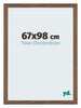 Mura MDF Photo Frame 67x98cm Walnut Dark Front Size | Yourdecoration.com