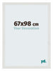 Mura MDF Photo Frame 67x98cm White Matte Front Size | Yourdecoration.com