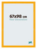 Mura MDF Photo Frame 67x98cm Yellow Front Size | Yourdecoration.com