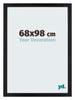 Mura MDF Photo Frame 68x98cm Black Matte Front Size | Yourdecoration.com