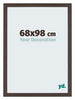 Mura MDF Photo Frame 68x98cm Oak Dark Front Size | Yourdecoration.com