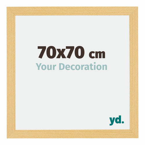 Mura MDF Photo Frame 70x70cm Beech Design Front Size | YourDesignation.com