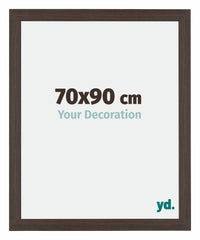 Mura MDF Photo Frame 70x90cm Oak Dark Front Size | Yourdecoration.com