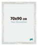 Mura MDF Photo Frame 70x90cm Silver Glossy Vintage Front Size | Yourdecoration.com