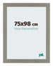 Mura MDF Photo Frame 75x98cm Anthracite Front Size | Yourdecoration.com