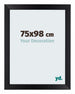 Mura MDF Photo Frame 75x98cm Black Matte Front Size | Yourdecoration.com