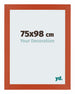 Mura MDF Photo Frame 75x98cm Orange Front Size | Yourdecoration.com