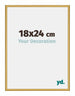 New York Aluminium Photo Frame 18x24cm Gold Shiny Front Size | Yourdecoration.com
