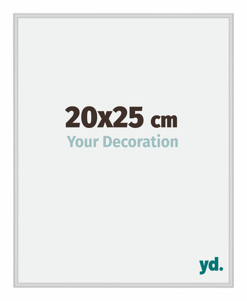 New York Aluminium Photo Frame 20x25cm Silver Matt Front Size | Yourdecoration.com