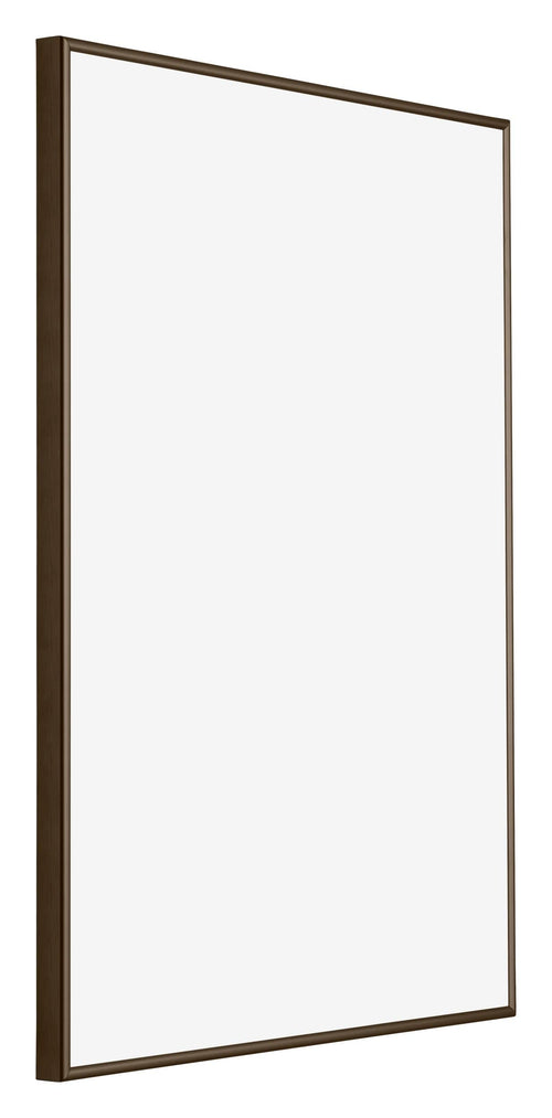New York Aluminium Photo Frame 25x35 Walnut Structure Front Oblique | Yourdecoration.com
