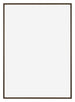 New York Aluminium Photo Frame 25x35 Walnut Structure Front | Yourdecoration.com