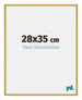 New York Aluminium Photo Frame 28x35cm Gold Shiny Front Size | Yourdecoration.com
