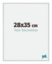New York Aluminium Photo Frame 28x35cm Silver Matt Front Size | Yourdecoration.com