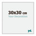 New York Aluminium Photo Frame 30x30cm Silver Matt Front Size | Yourdecoration.com
