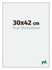 New York Aluminium Photo Frame 30x42cm Silver Matt Front Size | Yourdecoration.com