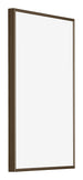 New York Aluminium Photo Frame 30x50cm Walnut Structure Front Oblique | Yourdecoration.com