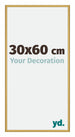 New York Aluminium Photo Frame 30x60cm Gold Shiny Front Size | Yourdecoration.com