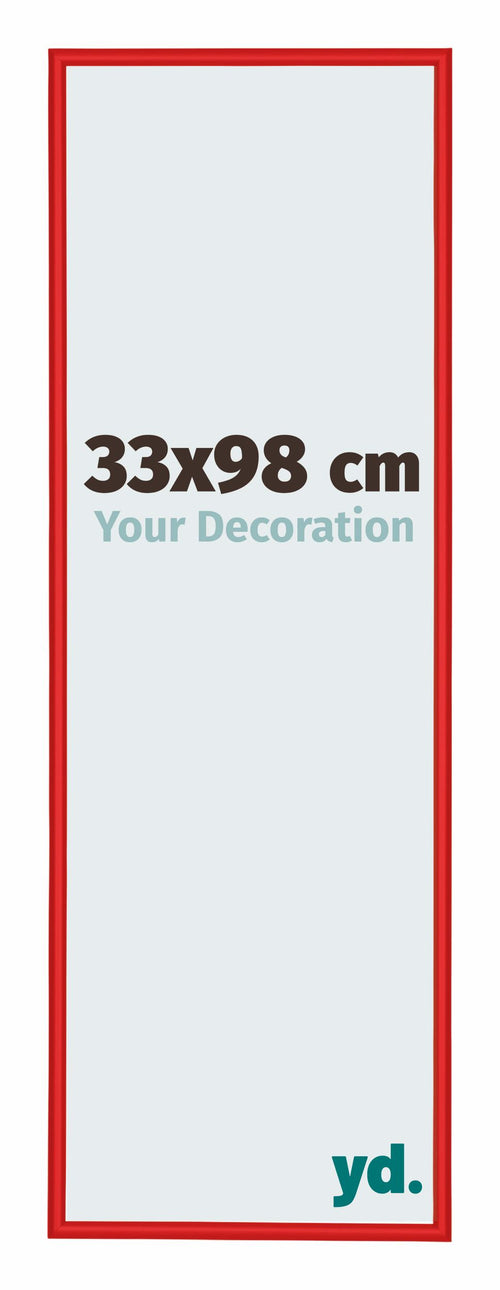 New York Aluminium Photo Frame 33x98cm Red Ferarri Front Size | Yourdecoration.com