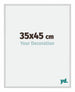 New York Aluminium Photo Frame 35x45cm Silver Matt Front Size | Yourdecoration.com