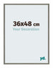 New York Aluminium Photo Frame 36x48cm Mercury Structure Front Size | Yourdecoration.com