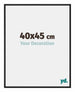 New York Aluminium Photo Frame 40x45cm Black Matt Front Size | Yourdecoration.com
