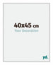 New York Aluminium Photo Frame 40x45cm Silver Matt Front Size | Yourdecoration.com