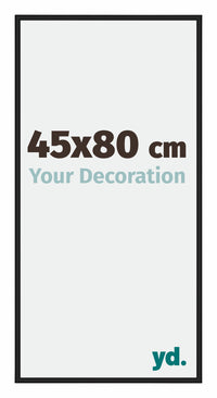 New York Aluminium Photo Frame 45x80cm Black Matt Front Size | Yourdecoration.com