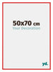 New York Aluminium Photo Frame 50x70cm Ferrari Red Front Size | Yourdecoration.com