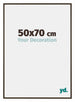 New York Aluminium Photo Frame 50x70cm Walnut Structure Front Size | Yourdecoration.com