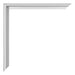 New York Aluminium Photo Frame 60x70cm Silver Matt Detail Corner | Yourdecoration.com