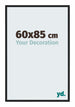 New York Aluminium Photo Frame 60x85cm Black Matte Front Size | Yourdecoration.com