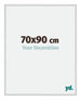 New York Aluminium Photo Frame 70x90cm Silver Matt Front Size | Yourdecoration.com