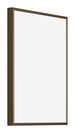 New York Aluminium Photo Frame 75x100cm Walnut Structure Front Oblique | Yourdecoration.com