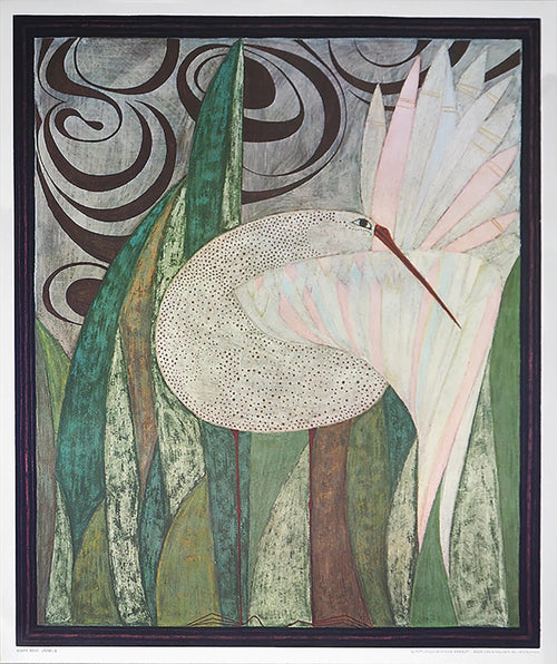 PGM BR 02 Beate Rose Vogel 2 Art Print 52x62cm | Yourdecoration.com
