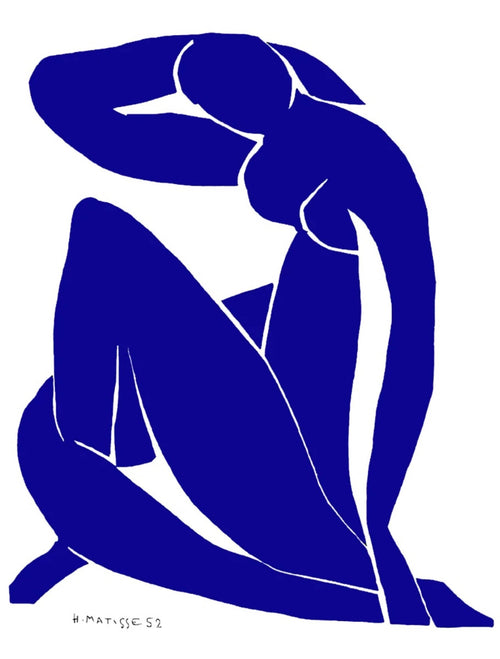 PGM HM 340N Henri Matisse Nu bleu II Art Print 60x80cm | Yourdecoration.com