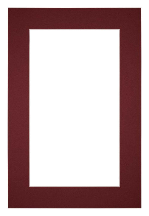 Passe Partout 20x30cm Carton Wine Red Edge 5cm Straight Front | Yourdecoration.com