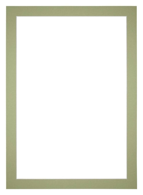 Passe Partout 21x30cm Carton Mint Green Edge 4cm Straight Front | Yourdecoration.com