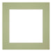 Passe Partout 25x25cm Carton Mint Green Edge 6cm Straight Front | Yourdecoration.com