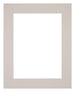 Passe Partout 25x30cm Carton Gray Gray Edge 6cm Straight Front | Yourdecoration.com