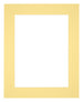Passe Partout 25x30cm Carton Yellow Edge 6cm Straight Front | Yourdecoration.com
