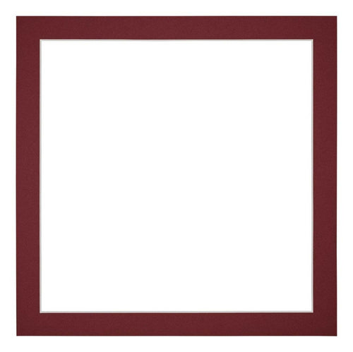 Passe Partout 30x30cm Carton Wine Red Edge 3cm Straight Front | Yourdecoration.com