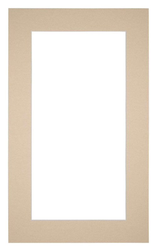 Passe Partout 30x50cm Carton Beige Edge 5cm Straight Front | Yourdecoration.com