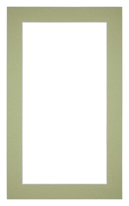 Passe Partout 30x50cm Carton Mint Green Edge 4cm Straight Front | Yourdecoration.com