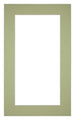Passe Partout 30x50cm Carton Mint Green Edge 5cm Straight Front | Yourdecoration.com